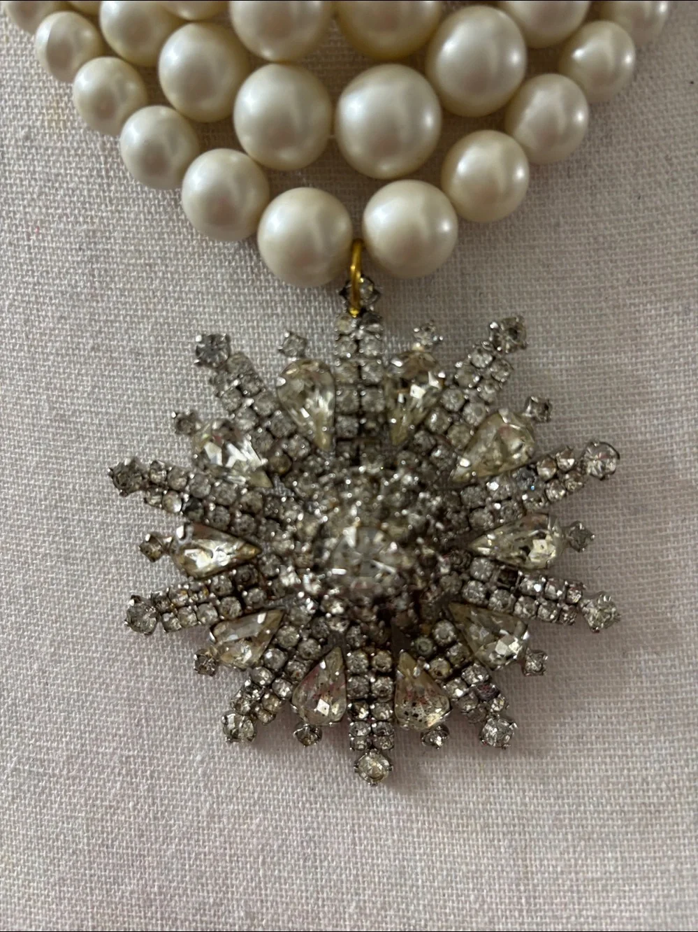 Made in the Deep South Chain Pearl Statement Necklace - Picture 2 of 9